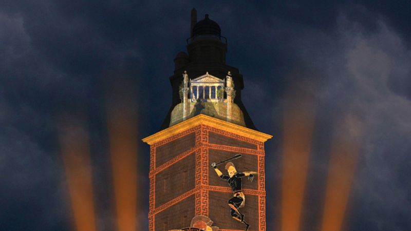 Videomapping del X aniversario UNESCO en la Torre de Hércules